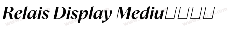 Relais Display Mediu字体转换